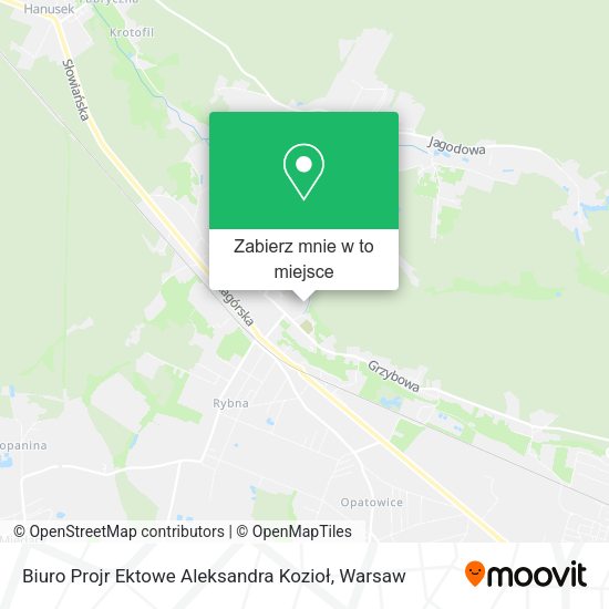 Mapa Biuro Projr Ektowe Aleksandra Kozioł