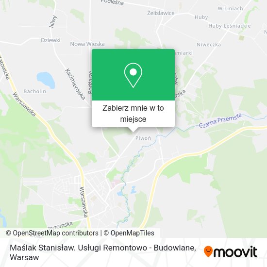 Mapa Maślak Stanisław. Usługi Remontowo - Budowlane