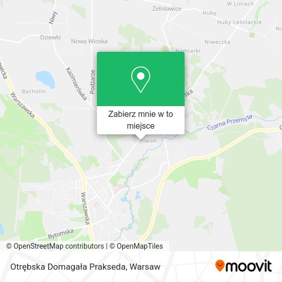 Mapa Otrębska Domagała Prakseda