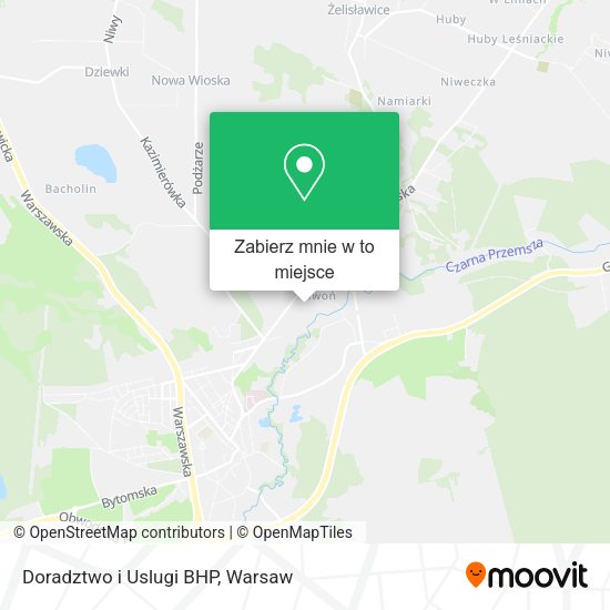 Mapa Doradztwo i Uslugi BHP