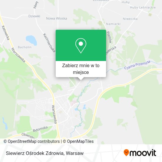 Mapa Siewierz Ośrodek Zdrowia