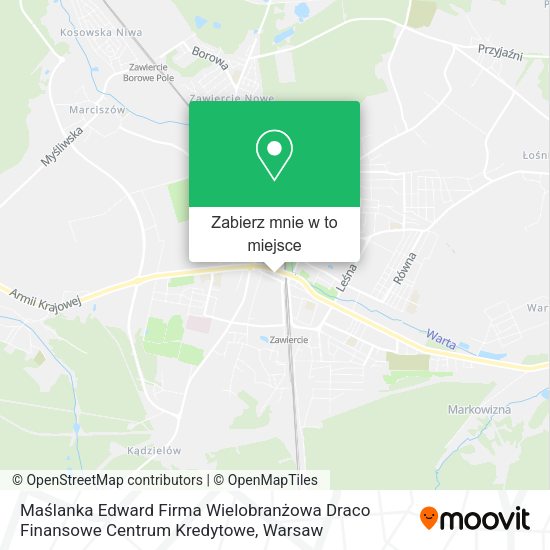 Mapa Maślanka Edward Firma Wielobranżowa Draco Finansowe Centrum Kredytowe