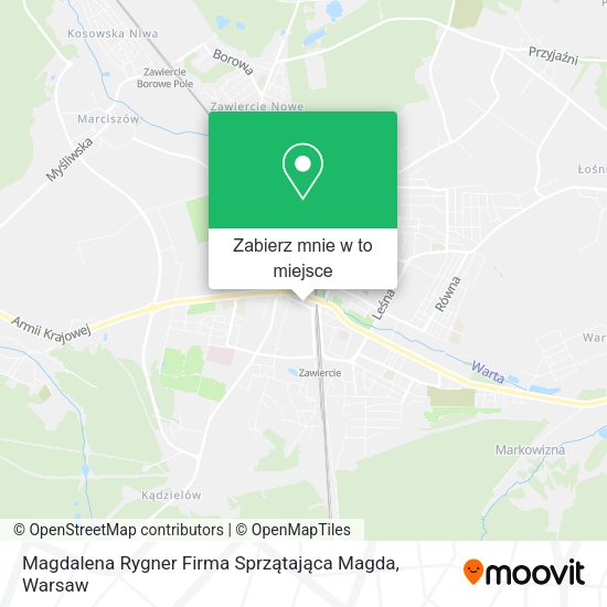 Mapa Magdalena Rygner Firma Sprzątająca Magda