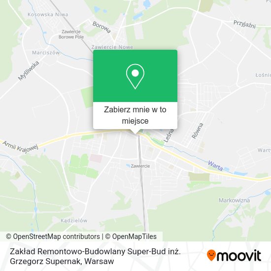 Mapa Zakład Remontowo-Budowlany Super-Bud inż. Grzegorz Supernak