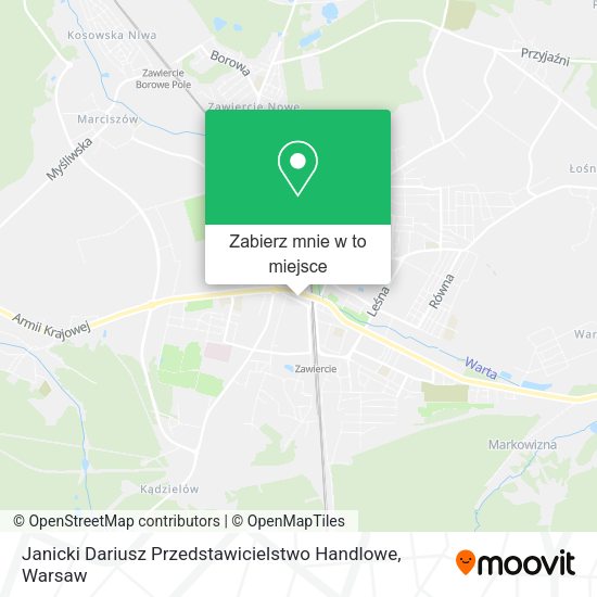 Mapa Janicki Dariusz Przedstawicielstwo Handlowe