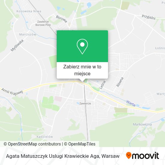 Mapa Agata Matuszczyk Uslugi Krawieckie Aga