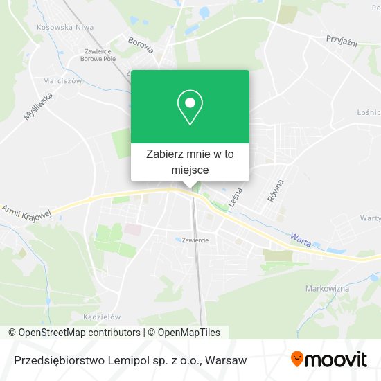 Mapa Przedsiębiorstwo Lemipol sp. z o.o.