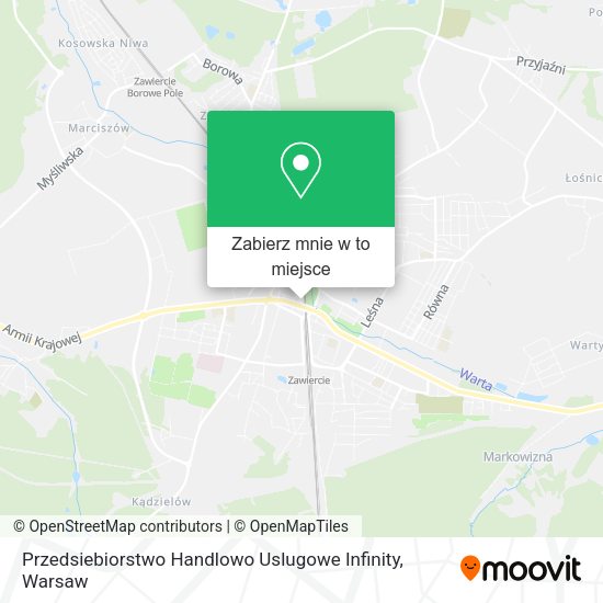 Mapa Przedsiebiorstwo Handlowo Uslugowe Infinity