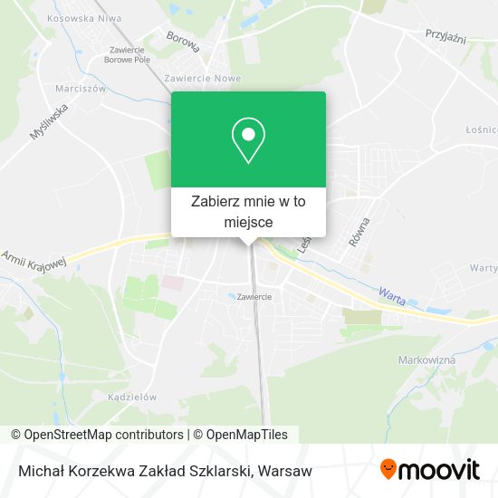 Mapa Michał Korzekwa Zakład Szklarski