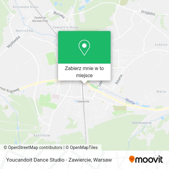 Mapa Youcandoit Dance Studio - Zawiercie