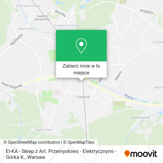 Mapa El-KA - Sklep z Art. Przemysłowo - Elektrycznymi - Górka K.