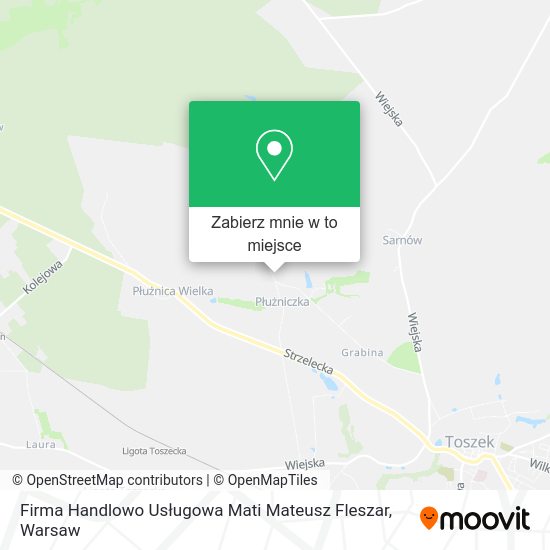 Mapa Firma Handlowo Usługowa Mati Mateusz Fleszar