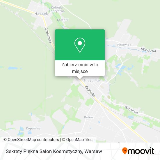 Mapa Sekrety Piękna Salon Kosmetyczny