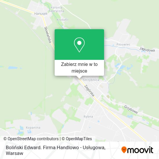 Mapa Boliński Edward. Firma Handlowo - Usługowa