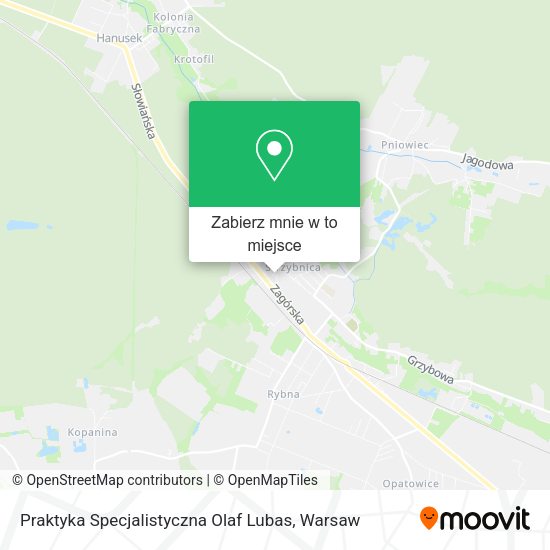 Mapa Praktyka Specjalistyczna Olaf Lubas