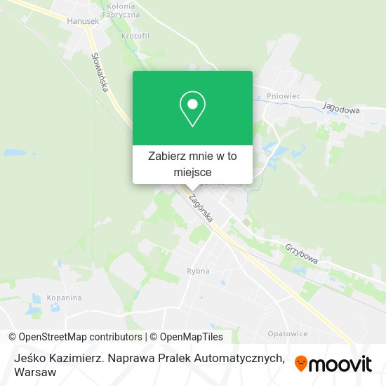 Mapa Jeśko Kazimierz. Naprawa Pralek Automatycznych