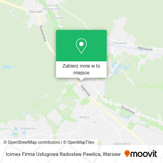 Mapa Icimex Firma Usługowa Radosław Pawlica