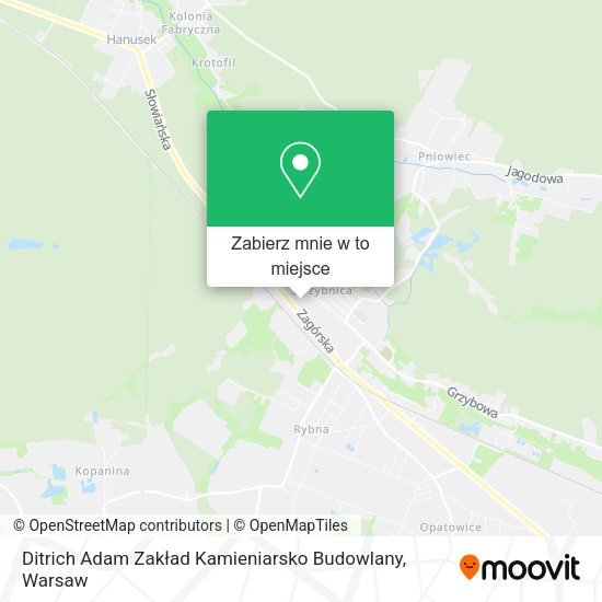 Mapa Ditrich Adam Zakład Kamieniarsko Budowlany