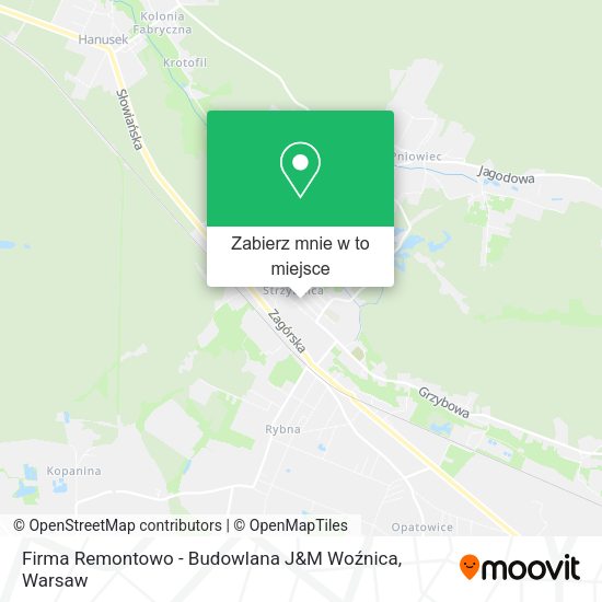 Mapa Firma Remontowo - Budowlana J&M Woźnica