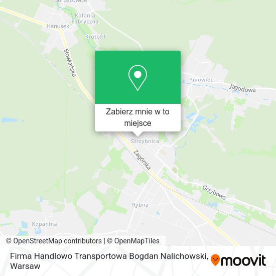 Mapa Firma Handlowo Transportowa Bogdan Nalichowski