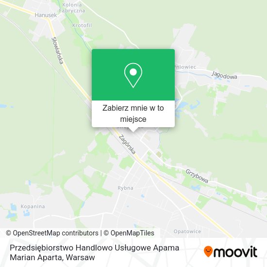 Mapa Przedsiębiorstwo Handlowo Usługowe Apama Marian Aparta