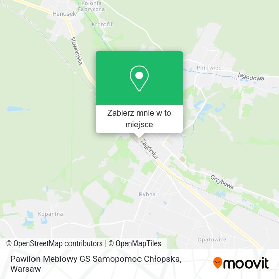 Mapa Pawilon Meblowy GS Samopomoc Chłopska