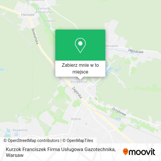 Mapa Kurzok Franciszek Firma Usługowa Gazotechnika