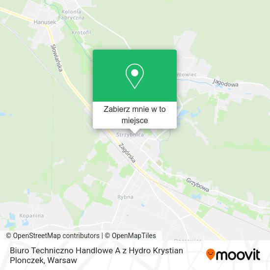 Mapa Biuro Techniczno Handlowe A z Hydro Krystian Plonczek