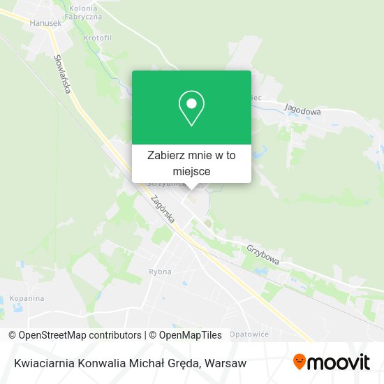 Mapa Kwiaciarnia Konwalia Michał Gręda