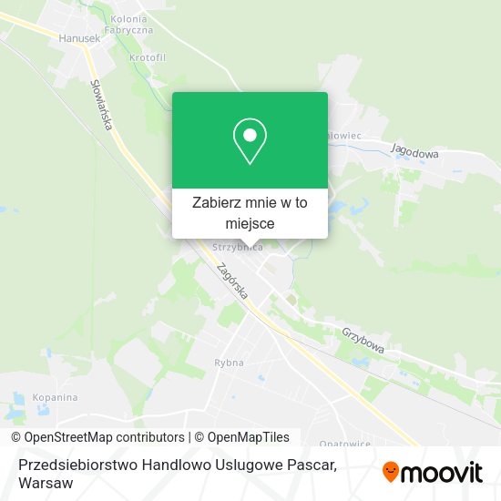 Mapa Przedsiebiorstwo Handlowo Uslugowe Pascar