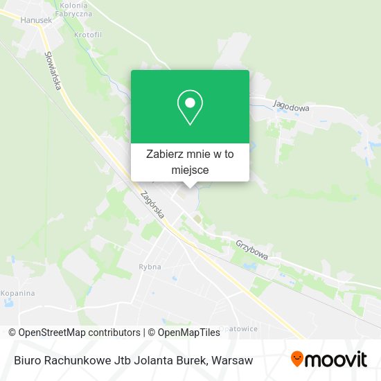 Mapa Biuro Rachunkowe Jtb Jolanta Burek