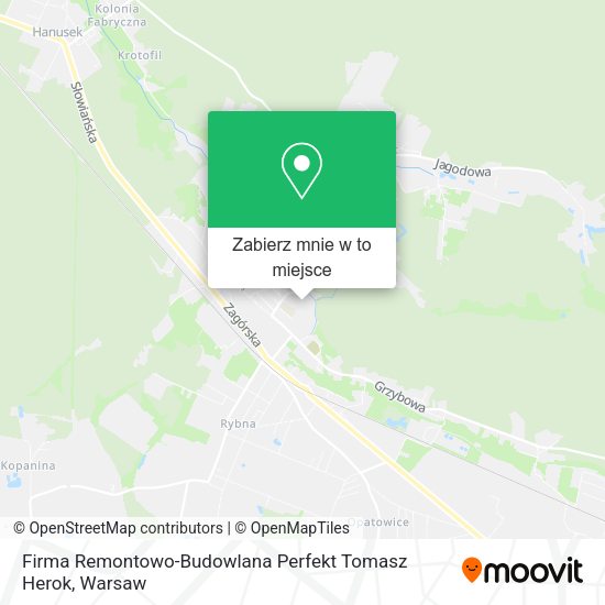 Mapa Firma Remontowo-Budowlana Perfekt Tomasz Herok