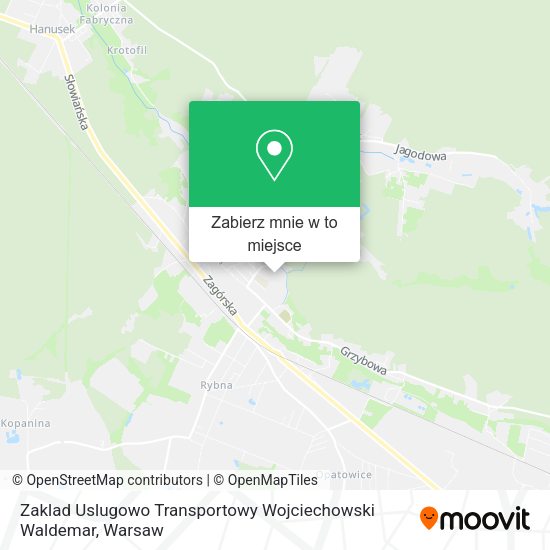 Mapa Zaklad Uslugowo Transportowy Wojciechowski Waldemar