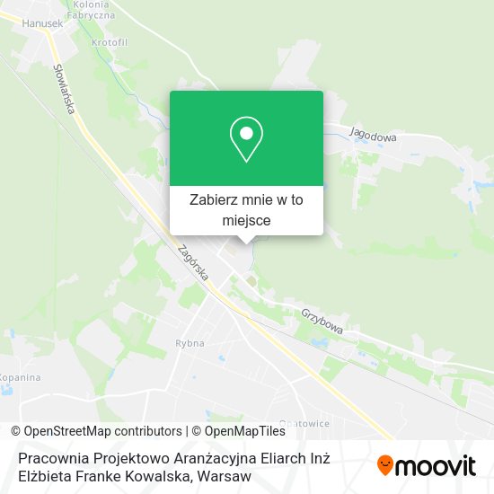 Mapa Pracownia Projektowo Aranżacyjna Eliarch Inż Elżbieta Franke Kowalska