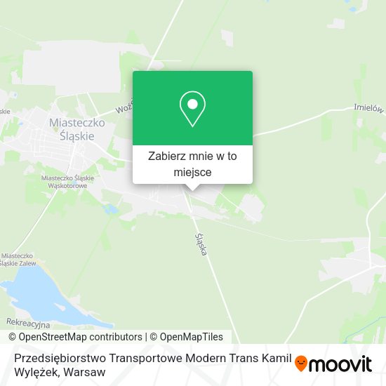 Mapa Przedsiębiorstwo Transportowe Modern Trans Kamil Wylężek