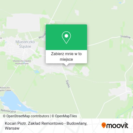 Mapa Kocan Piotr. Zakład Remontowo - Budowlany