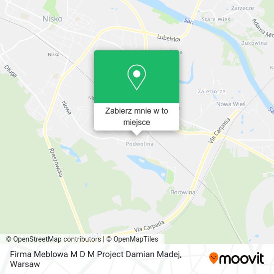 Mapa Firma Meblowa M D M Project Damian Madej