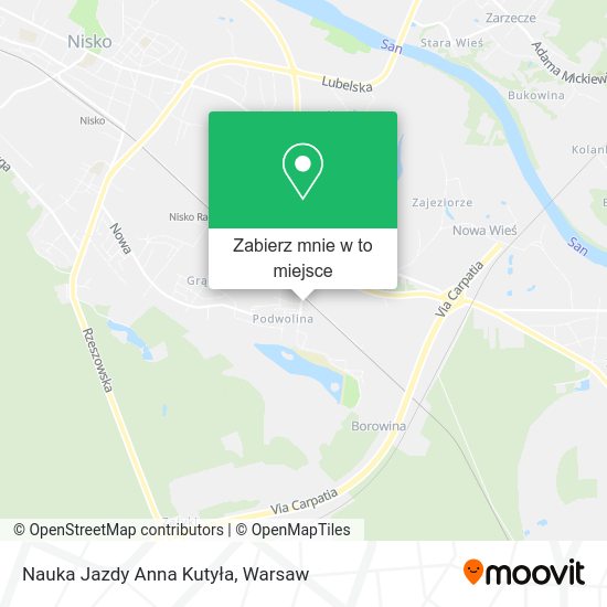 Mapa Nauka Jazdy Anna Kutyła