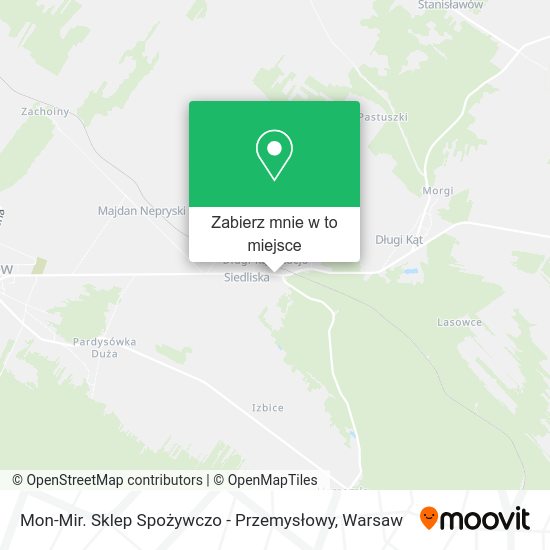 Mapa Mon-Mir. Sklep Spożywczo - Przemysłowy