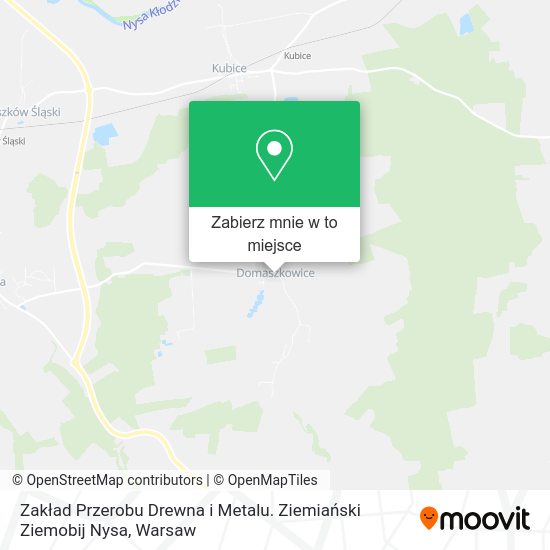 Mapa Zakład Przerobu Drewna i Metalu. Ziemiański Ziemobij Nysa