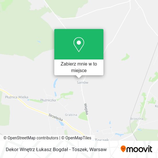 Mapa Dekor Wnętrz Łukasz Bogdał - Toszek