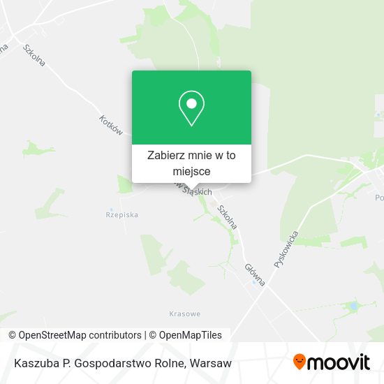 Mapa Kaszuba P. Gospodarstwo Rolne