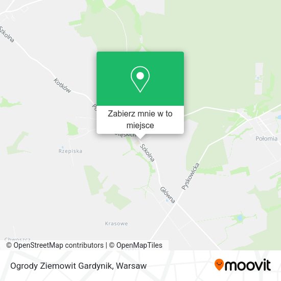 Mapa Ogrody Ziemowit Gardynik