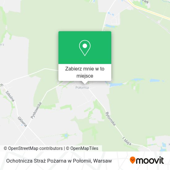 Mapa Ochotnicza Straż Pożarna w Połomii