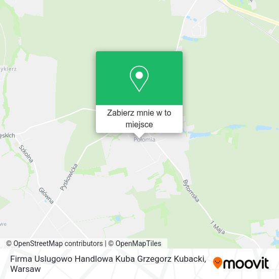 Mapa Firma Uslugowo Handlowa Kuba Grzegorz Kubacki