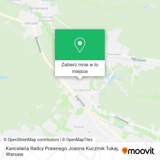 Mapa Kancelaria Radcy Prawnego Joanna Kuczmik Tukaj