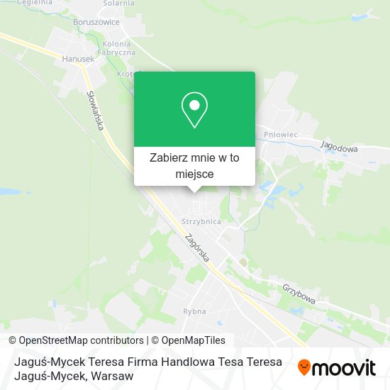 Mapa Jaguś-Mycek Teresa Firma Handlowa Tesa Teresa Jaguś-Mycek