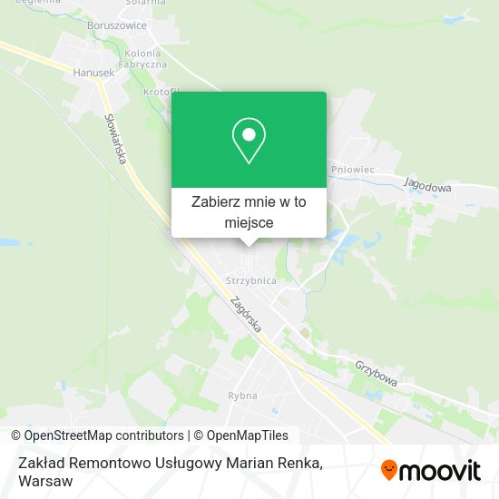 Mapa Zakład Remontowo Usługowy Marian Renka