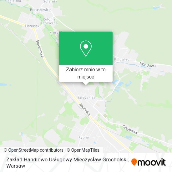 Mapa Zakład Handlowo Usługowy Mieczysław Grocholski