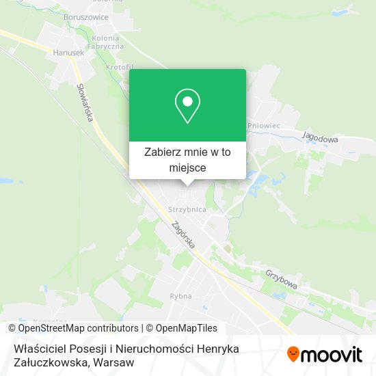 Mapa Właściciel Posesji i Nieruchomości Henryka Załuczkowska